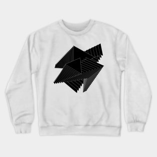 black triangles composition Crewneck Sweatshirt